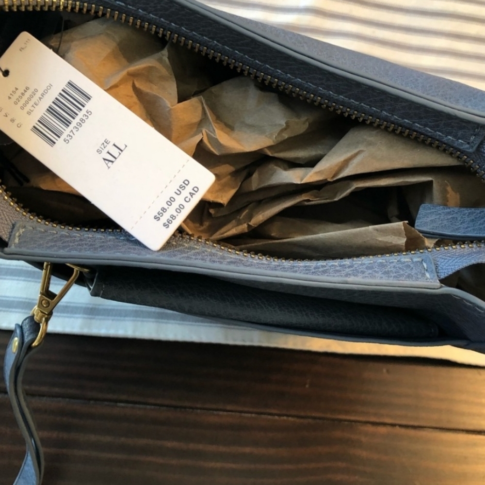 Anthropologie Celeste Crossbody Bag Purse in SLATE - Picture 2 of 6